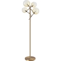Ideal Lux - Lampada LED da terra EQUINOXE 4xG4/2W/230V ottone/fumé